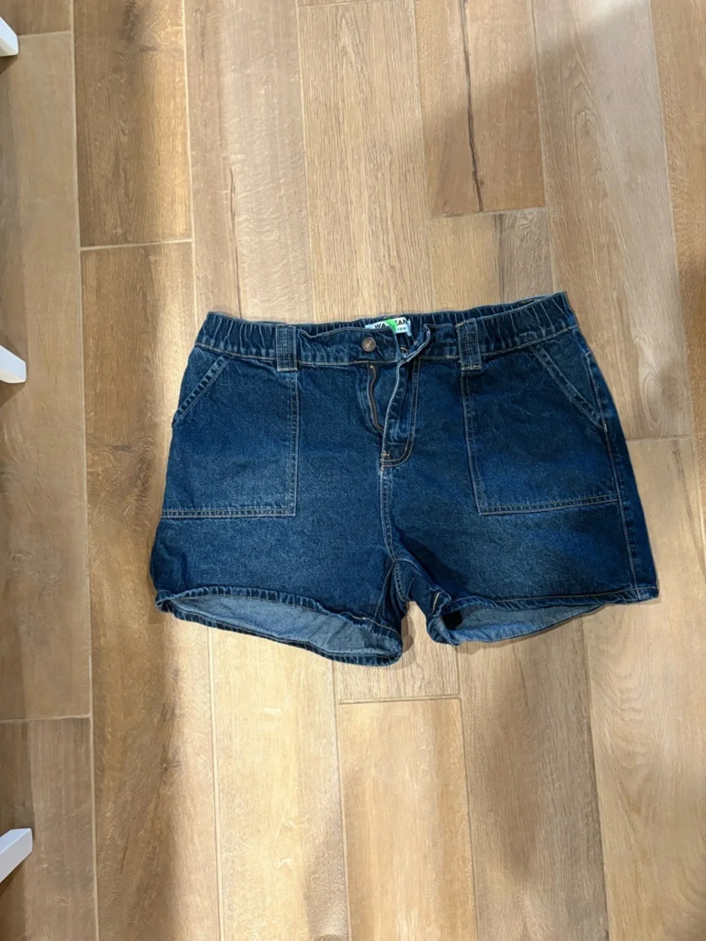 Denim Utility Women’s Shorts - Dark Blue - Picture 1 of 5